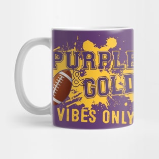 Purple & Gold Game Day For High School Football Group Fans Mug